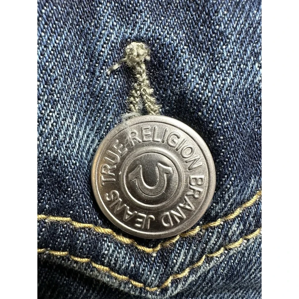 True Religion Men Classic Denim Trucker Jacket Sz L Chief Keef Sematary